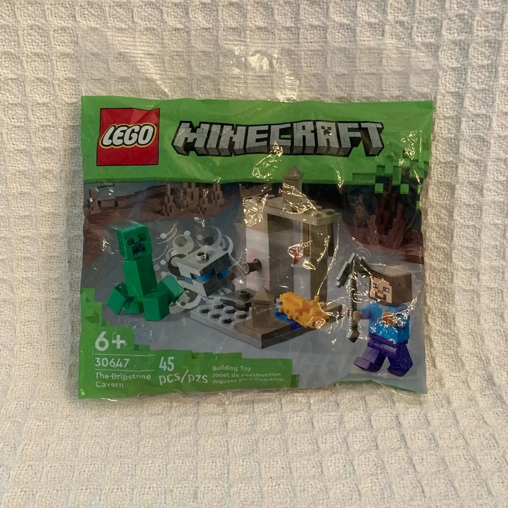 New LEGO Minecraft Building Set with Green and Blue
